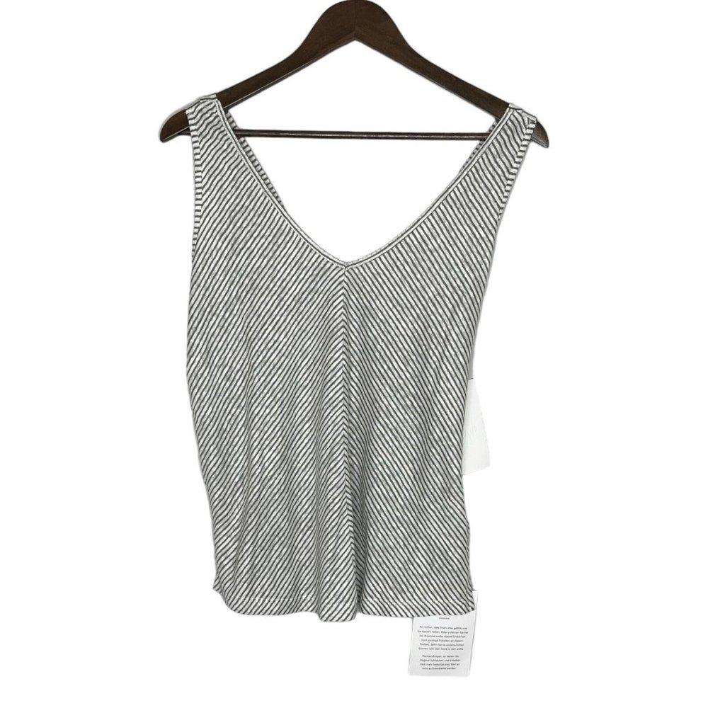 WRAP London NWOT Striped 100% Linen Tank Top Size US 10